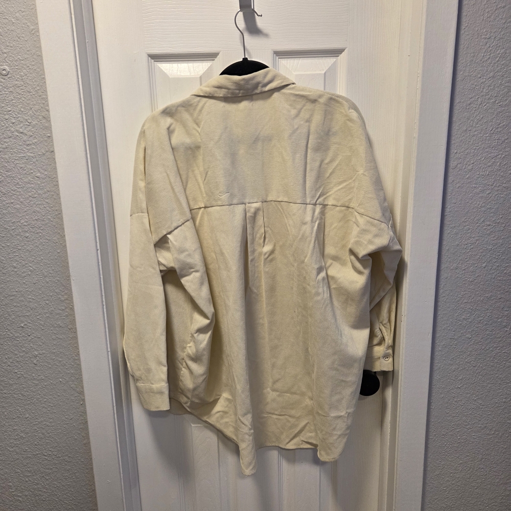 Cream Button Down Shirt - Picture 3 of 4